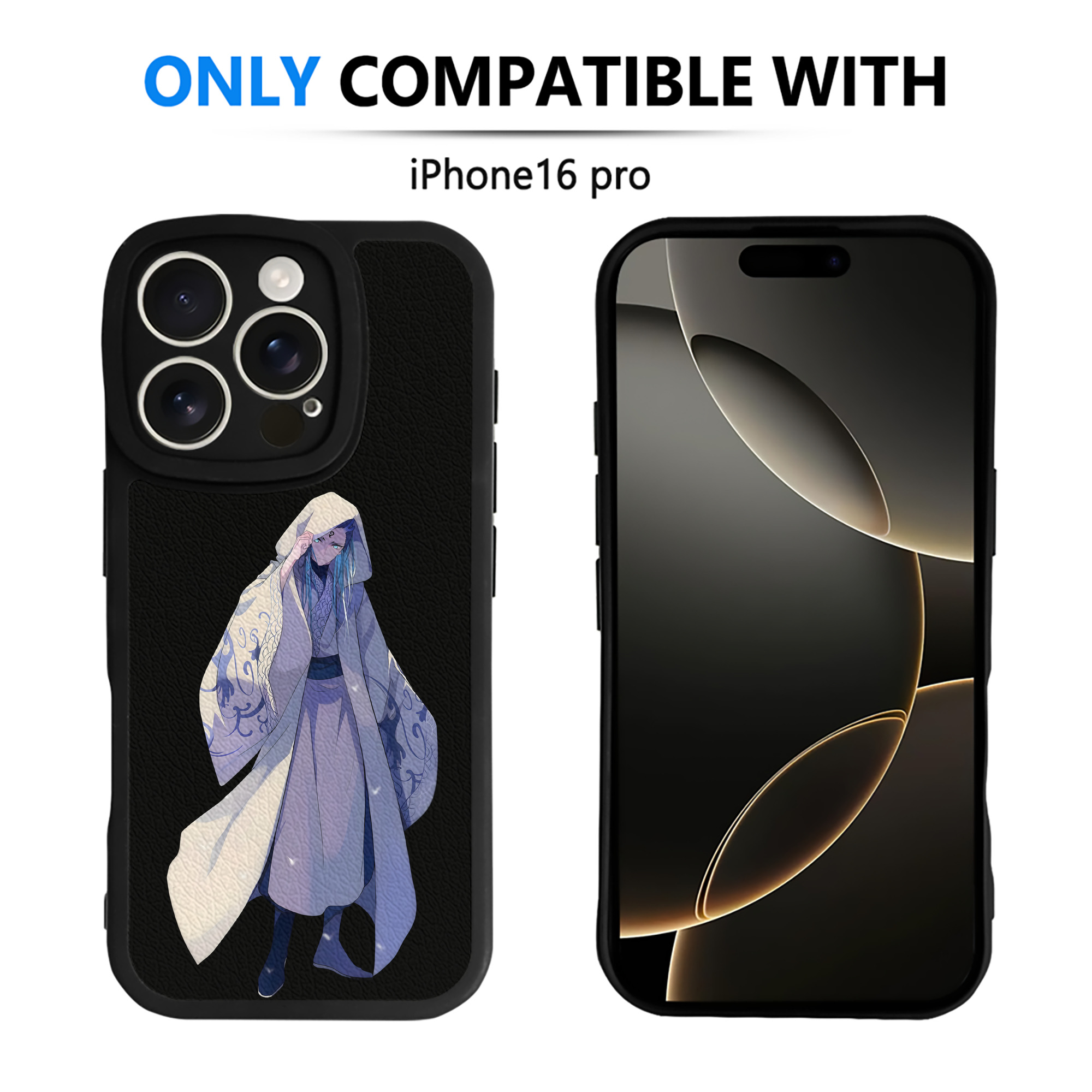 （画像用） Ne Zha 2 ナタ 魔童の大暴れ 【iPhone 16シリーズ対応】シリコンスマホケース（レザー調） 材質：シリコン